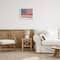 Stupell Industries God Bless America Phrase Macrame Pattern Flag Canvas Wall Art